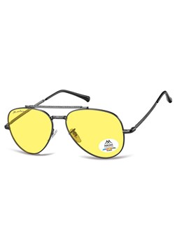 Rozjaśniające żółte okulary pilotki z polaryzacją do jazdy nocą MP185G - id: 9668 - marki Montana - 185966360 Rozjaśniające żółte okulary pilotki z polaryzacją do jazdy nocą MP185G ze sklepu Stylion w kategorii Okulary przeciwsłoneczne męskie - zdjęcie 185966360