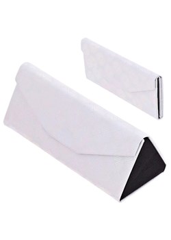Etui na okulary składane w trójkąt ET-133B białe ze sklepu Stylion w kategorii Etui - zdjęcie 185966382