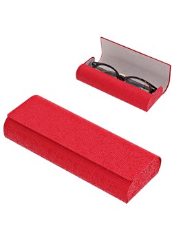 Etui okularowe na magnes ET-124A Czerwone mieniące ze sklepu Stylion w kategorii Oprawki do okularów męskich - zdjęcie 185966444