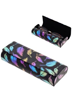 Etui okularowe na magnes holograficzne pióra ET-130 Czarne ze sklepu Stylion w kategorii Etui - zdjęcie 185966450