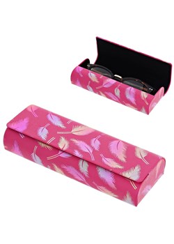 Etui okularowe na magnes holograficzne pióra ET-130D Ciemny Róż ze sklepu Stylion w kategorii Etui - zdjęcie 185966454