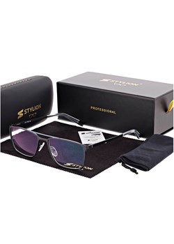 Męskie okulary Fotochromowe PREMIUM +0.75 do czytania z antyrefleksem STF380 ze sklepu Stylion w kategorii Okulary korekcyjne męskie - zdjęcie 185966552