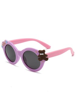 Dziecięce 3-6 lat gumowe okulary przeciwsłoneczne polaryzacyjne POL-JR-68C fiolet/róż ze sklepu Stylion w kategorii Okulary przeciwsłoneczne dziecięce - zdjęcie 185966604