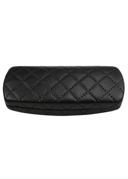 Czarne Pikowane Etui na okulary wzór KRATA ekoskóra STHC-99A ze sklepu Stylion w kategorii Etui - zdjęcie 185966670