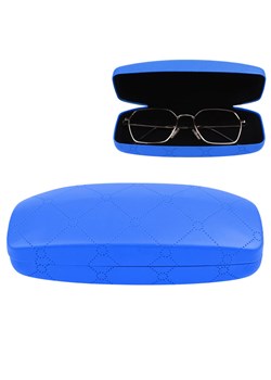 Niebieskie etui na okulary w kratę STHC-97A ze sklepu Stylion w kategorii Etui - zdjęcie 185966690