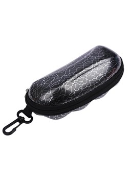 Czarne etui okularowe futerał na zamek z karabińczykiem ETC-96 - id: 10029 - marki Stylion - 185966701 Czarne etui okularowe futerał na zamek z karabińczykiem ETC-96 ze sklepu Stylion w kategorii Etui - zdjęcie 185966701
