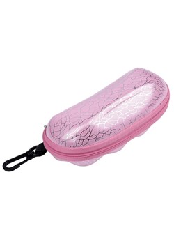 Różowe etui okularowe futerał na zamek z karabińczykiem ETC-96B ze sklepu Stylion w kategorii Etui - zdjęcie 185966703