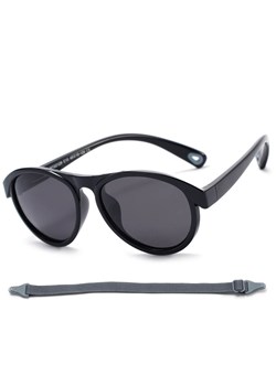 Dziecięce 3-6 lat gumowe okulary przeciwsłoneczne polaryzacyjne z gumką POL-JR-71 czarne - id: 10155 - marki Stylion - 185966820 Dziecięce 3-6 lat gumowe okulary przeciwsłoneczne polaryzacyjne z gumką POL-JR-71 czarne ze sklepu Stylion w kategorii Okulary przeciwsłoneczne dziecięce - zdjęcie 185966820