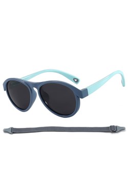 Dziecięce 3-6 lat gumowe okulary przeciwsłoneczne polaryzacyjne z gumką POL-JR-71D granat/mięta - id: 10159 - marki Stylion - 185966824 Dziecięce 3-6 lat gumowe okulary przeciwsłoneczne polaryzacyjne z gumką POL-JR-71D granat/mięta ze sklepu Stylion w kategorii Okulary przeciwsłoneczne dziecięce - zdjęcie 185966824