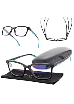 Męskie okulary +1.25 do czytania i komputera Blue Light ST338 czarne ze sklepu Stylion w kategorii Okulary korekcyjne męskie - zdjęcie 185966844