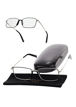 Plusy +2.00 Męskie okulary do czytania korekcyjne FLEX ST333 srebrne - id: 191 - marki Stylion - 185967000 Plusy +2.00 Męskie okulary do czytania korekcyjne FLEX ST333 srebrne ze sklepu Stylion w kategorii Okulary korekcyjne męskie - zdjęcie 185967000