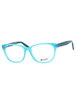 Damskie Okulary zerówki korekcyjne oprawki kocie oczy STAC-60B turkusowe ze sklepu Stylion w kategorii Oprawki do okularów damskie - zdjęcie 185967092