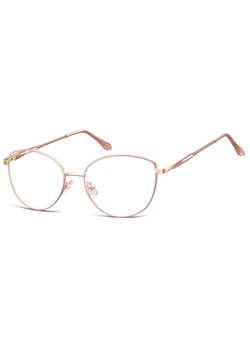 Damskie okulary zerówki oprawki korekcyjne kocie oczy Flex 888E złoto-różowe ze sklepu Stylion w kategorii Oprawki do okularów damskie - zdjęcie 185967214