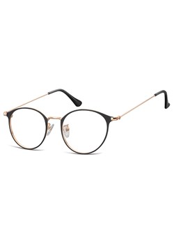 Okulary zerówki oprawki korekcyjne lenonki owalne 923A czarno-złote - id: 227 - marki Sunoptic - 185967380 Okulary zerówki oprawki korekcyjne lenonki owalne 923A czarno-złote ze sklepu Stylion w kategorii Okulary korekcyjne męskie - zdjęcie 185967380