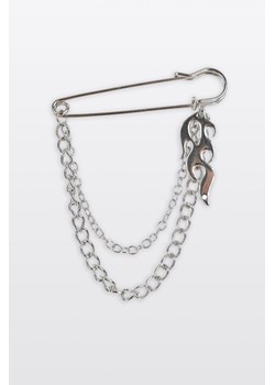 Ozdobna przypinka z łańcuszkami, rozmiar -  r2, kolor - ciemny szary ze sklepu REPORTER w kategorii Biżuteria i zegarki dziecięce - zdjęcie 185968634
