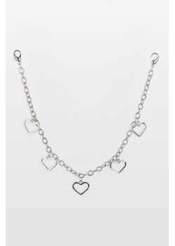 Srebrny łańcuszek z serduszkami, rozmiar -  r2, kolor - ciemny szary ze sklepu REPORTER w kategorii Biżuteria i zegarki dziecięce - zdjęcie 185968671