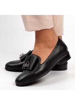 Czarne półbuty damskie na obcasie Potocki 12006 Bk - id: 22707 - marki Potocki - 185969811 Czarne półbuty damskie na obcasie Potocki 12006 Bk ze sklepu suzana.pl w kategorii Półbuty damskie - zdjęcie 185969811