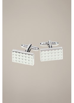 Spinki Mosiężne Srebrne Prostokątne ze sklepu Lancerto S.A. w kategorii Spinki do mankietów - zdjęcie 185972941