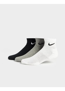 NIKE 3-PACK LIGHTWEIGHT QUARTER SOCKS ze sklepu JD Sports  w kategorii Skarpetki damskie - zdjęcie 185973590
