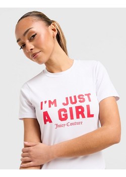 JUICY COUTURE T-SHIRT JUST A GIRL T WHT/RED ze sklepu JD Sports  w kategorii Bluzki damskie - zdjęcie 185979602