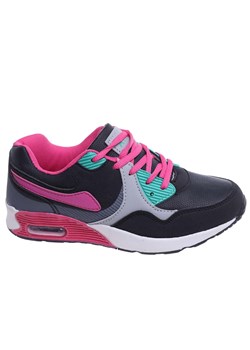 Sznurowane dziewczęce buty sportowe BL-Wat-Turq /B4-2 18129 T292/ ze sklepu Pantofelek24.pl w kategorii Buty sportowe dziecięce - zdjęcie 185986912