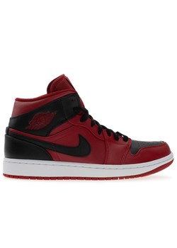 Buty męskie Air Jordan 1 MID 554724-660 - czerwono-czarne ze sklepu streetstyle24.pl w kategorii Buty sportowe męskie - zdjęcie 185994544