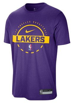 Męski T-shirt do ćwiczeń Nike Dri-FIT NBA Los Angeles Lakers Authentics - Fiolet ze sklepu Nike poland w kategorii T-shirty męskie - zdjęcie 185994724