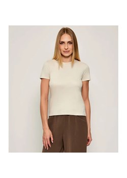 Calvin Klein T-shirt SUPIMA | Slim Fit ze sklepu Gomez Fashion Store w kategorii Bluzki damskie - zdjęcie 185997572