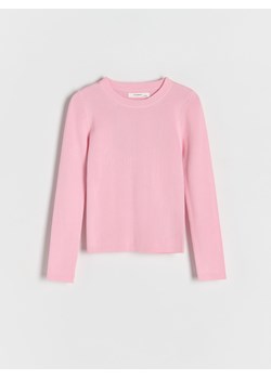 Reserved - Sweter z wiskozą - różowy ze sklepu Reserved w kategorii Swetry dziewczęce - zdjęcie 185999713