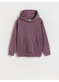Reserved - Bluza z kapturem - fioletowy ze sklepu Reserved w kategorii Bluzy chłopięce - zdjęcie 185999762