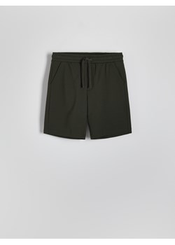 Reserved - Dresowe szorty - oliwkowy ze sklepu Reserved w kategorii Spodenki męskie - zdjęcie 185999781