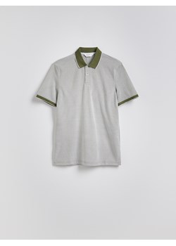 Reserved - Koszulka polo regular - jasnozielony ze sklepu Reserved w kategorii T-shirty męskie - zdjęcie 186000021