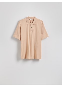 Reserved - Koszulka polo boxy - jasnopomarańczowy ze sklepu Reserved w kategorii T-shirty męskie - zdjęcie 186002492