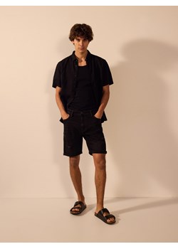 Reserved - Jeansowe szorty slim fit - szary ze sklepu Reserved w kategorii Spodenki męskie - zdjęcie 186002522