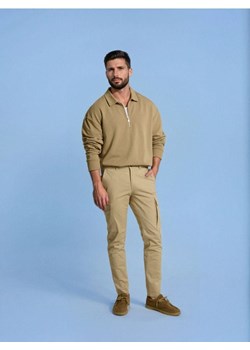 Sinsay - Spodnie slim cargo - beżowy ze sklepu Sinsay w kategorii Spodnie męskie - zdjęcie 186004170