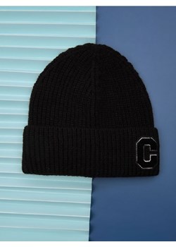 Sinsay - Czapka beanie z naszywką - czarny ze sklepu Sinsay w kategorii Czapki zimowe damskie - zdjęcie 186004172