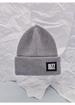 Sinsay - Czapka beanie z naszywką z wiskozy - szary ze sklepu Sinsay w kategorii Czapki zimowe damskie - zdjęcie 186004173