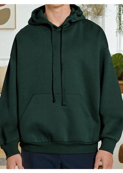 Sinsay - Bluza hoodie comfort fit - zielony ze sklepu Sinsay w kategorii Bluzy męskie - zdjęcie 186004181