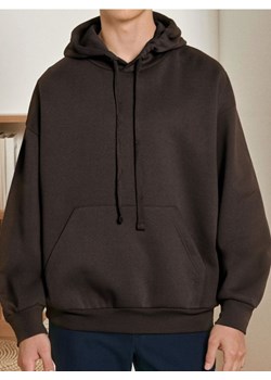 Sinsay - Bluza hoodie comfort fit - brązowy ze sklepu Sinsay w kategorii Bluzy męskie - zdjęcie 186004184