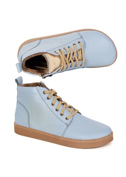 Buty damskie zimowe barefoot skórzane Z-B04 niebieskie ze sklepu butyolivier w kategorii Botki - zdjęcie 186004532