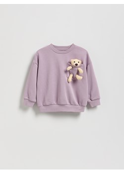 Reserved - Bluza z misiem - jasnofioletowy ze sklepu Reserved w kategorii Bluzy chłopięce - zdjęcie 186005361