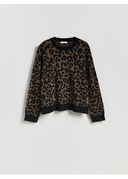 Reserved - Sweter w panterkę - wielobarwny ze sklepu Reserved w kategorii Swetry damskie - zdjęcie 186005524