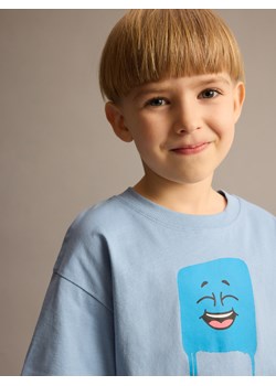 Reserved - T-shirt z nadrukiem - jasnoniebieski ze sklepu Reserved w kategorii T-shirty chłopięce - zdjęcie 186005634