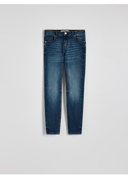 Reserved - Jeansy slim fit ze średnim stanem - niebieski ze sklepu Reserved w kategorii Jeansy damskie - zdjęcie 186005752