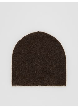 Reserved - Czapka beanie - ciemnobrązowy - id: 171FD-89X - marki Reserved - 186006282 Reserved - Czapka beanie - ciemnobrązowy ze sklepu Reserved w kategorii Czapki zimowe damskie - zdjęcie 186006282