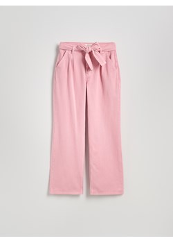 Reserved - Jeansy wide leg z wiązaniem - różowy - id: 489EN-30J - marki Reserved - 186008992 Reserved - Jeansy wide leg z wiązaniem - różowy ze sklepu Reserved w kategorii Jeansy damskie - zdjęcie 186008992