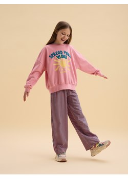 Reserved - Bluza z nadrukiem - różowy - id: 554DB-30X - marki Reserved - 186009500 Reserved - Bluza z nadrukiem - różowy ze sklepu Reserved w kategorii Bluzy dziewczęce - zdjęcie 186009500