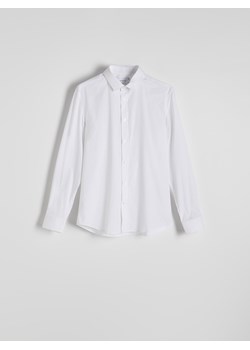 Reserved - Bawełniana koszula slim fit - biały - id: 7940H-00P - marki Reserved - 186011251 Reserved - Bawełniana koszula slim fit - biały ze sklepu Reserved w kategorii Koszule męskie - zdjęcie 186011251