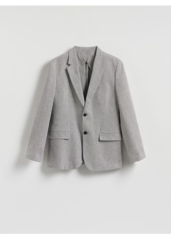 Reserved - Marynarka slim fit z lnem - jasnoszary ze sklepu Reserved w kategorii Marynarki męskie - zdjęcie 186011772