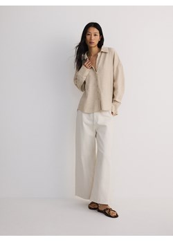 Reserved - Jeansy culotte - kremowy ze sklepu Reserved w kategorii Jeansy damskie - zdjęcie 186012520